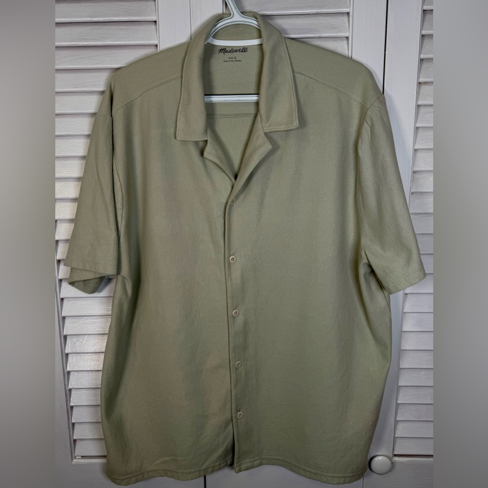Madewell Olive Casual Button Down Shirt